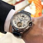Auguras Balloon Fully Automatic Mechanical Watch for Men Premium Stylish Moon Phase Luminous Skeleton Tourbillon Timepiece - Image 2