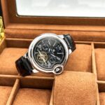 Auguras Balloon Fully Automatic Mechanical Watch for Men Premium Stylish Moon Phase Luminous Skeleton Tourbillon Timepiece - Image 7